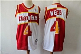 Hawks 4 Spud Webb Red Whhite 1986 87 Hardwood Classics Jersey,baseball caps,new era cap wholesale,wholesale hats